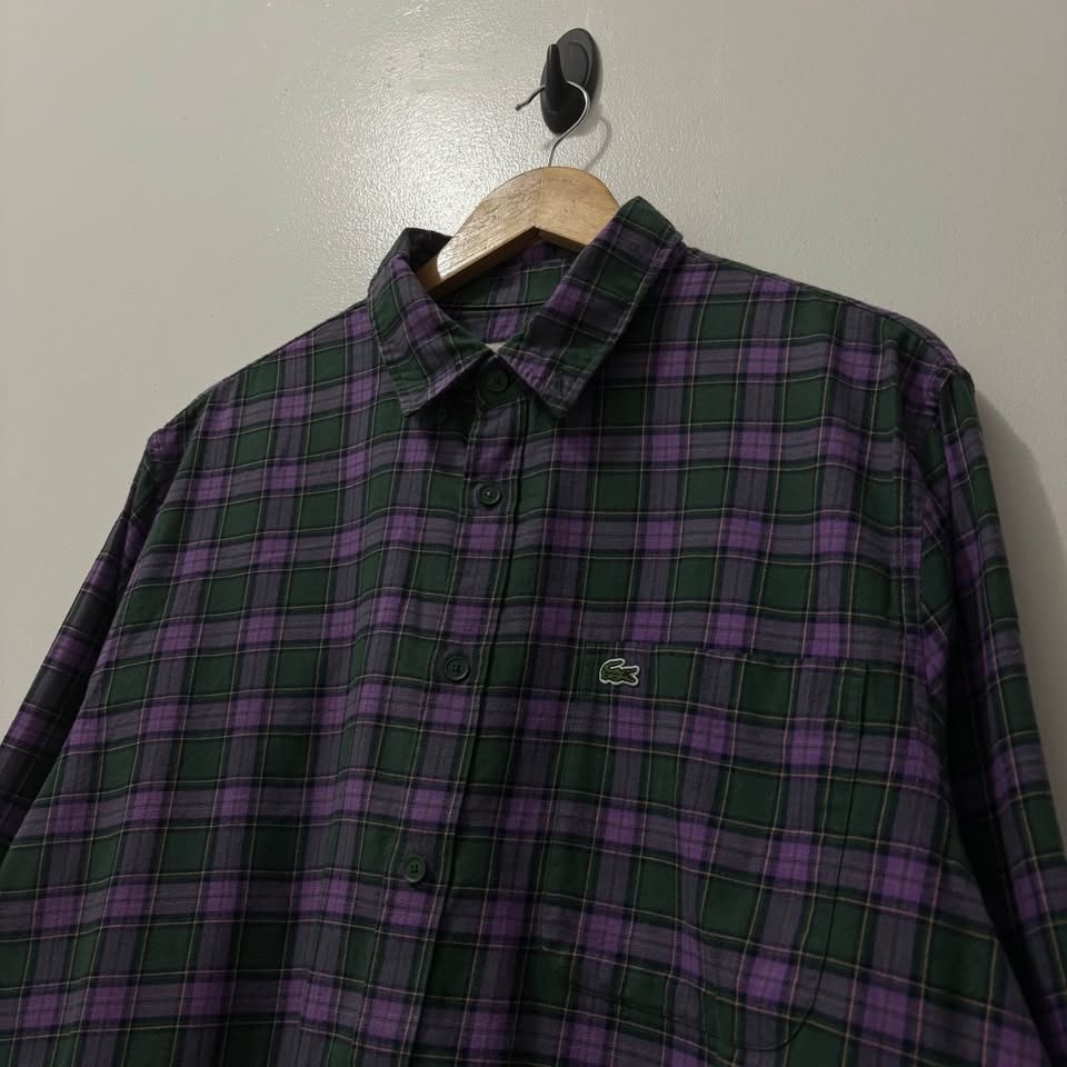 LACOSTE PURPLE GREEN LONGSLEEVE - photo 4