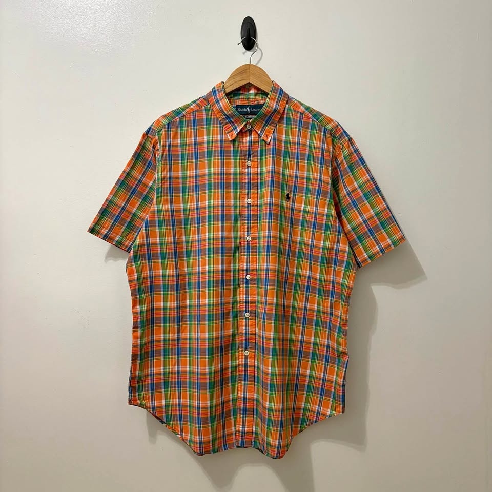 RALPH LAUREN SHORT SLEEVE BUTTON DOWN