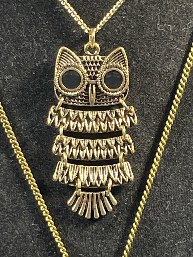 Mom and daughter Owl Necklace - photo 3