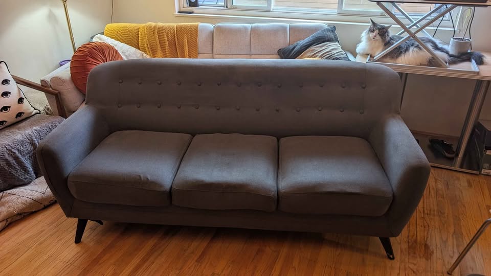 Structube 3 seater sofa in good used condition - photo 2