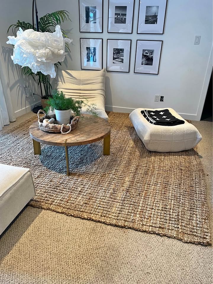 Huge Safavieh Natural Jute Rug — 9′×9′ Square — Coastal/Boho Sty