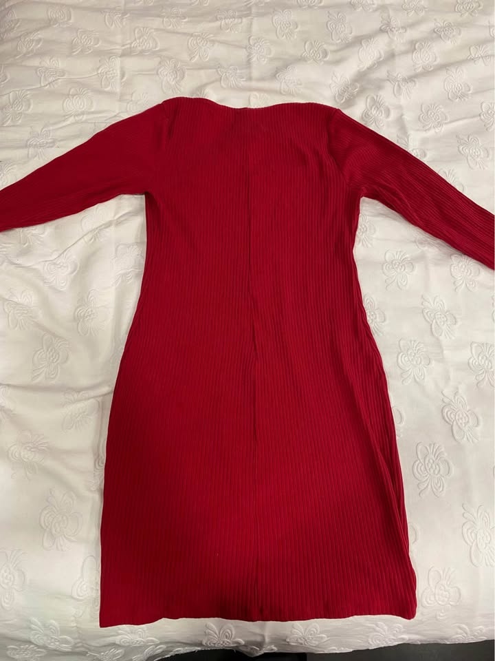 Cherry Red Sweater Dress - photo 4