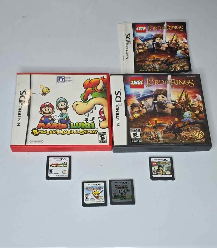 4 Nintendo DS Games: Mario & Luigi, Lego LOTR