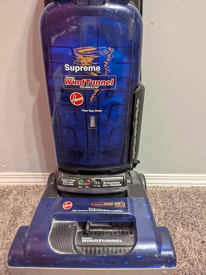 Hoover WindTunnel Supreme Vacuum – Used Like New, Very Clean – $