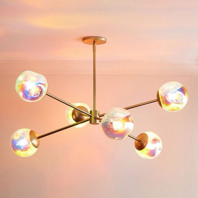 Iridescent Globe Chandelier (37")