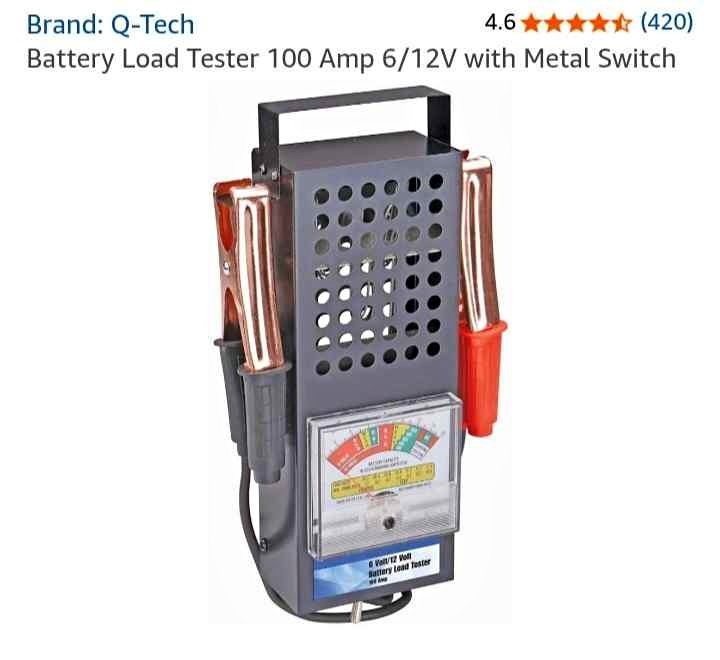 Brand New Battery Load Tester 100 Amp 6/12V with Metal Switch