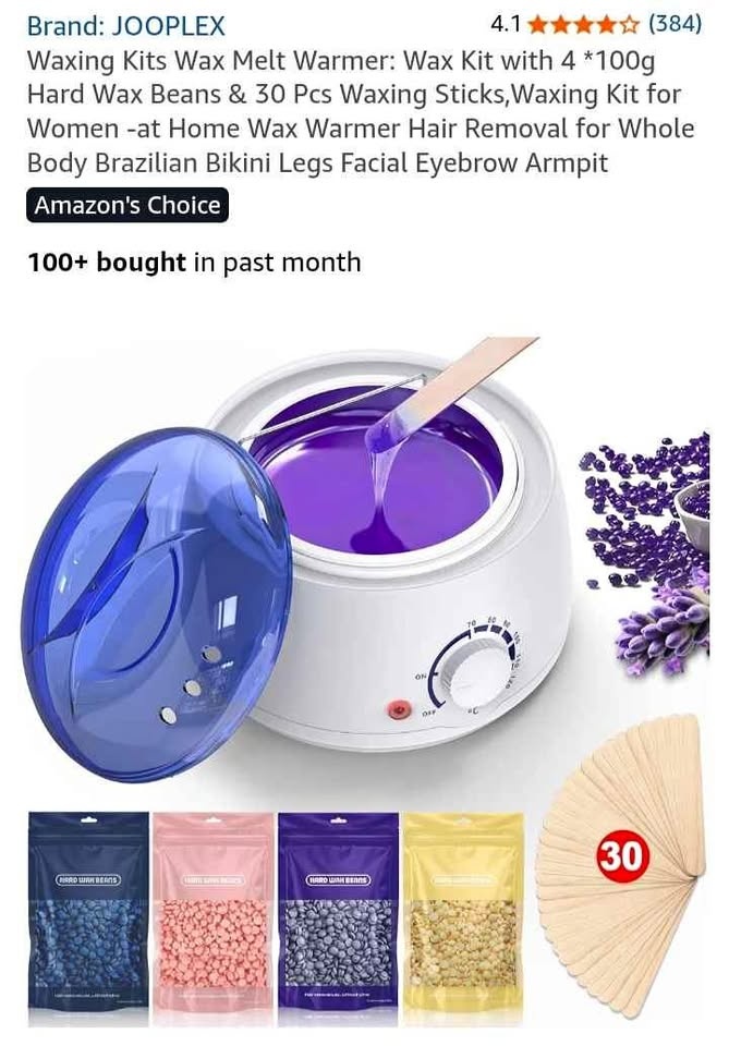 Waxing Kit with Hard Wax Beads
