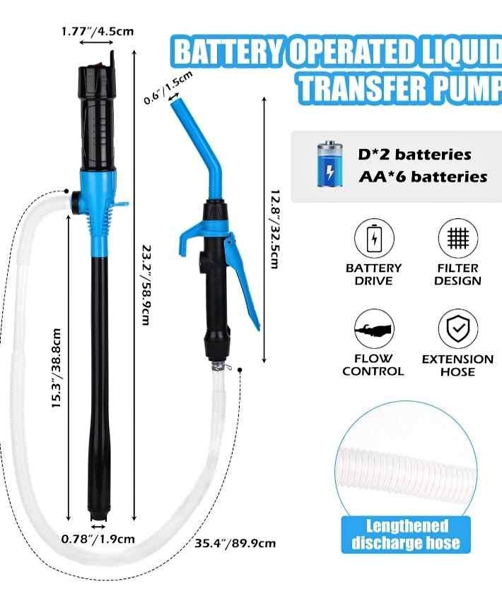 Liquid Transfer Pump, Pumps Up To 2.5 Gallons Per Minute