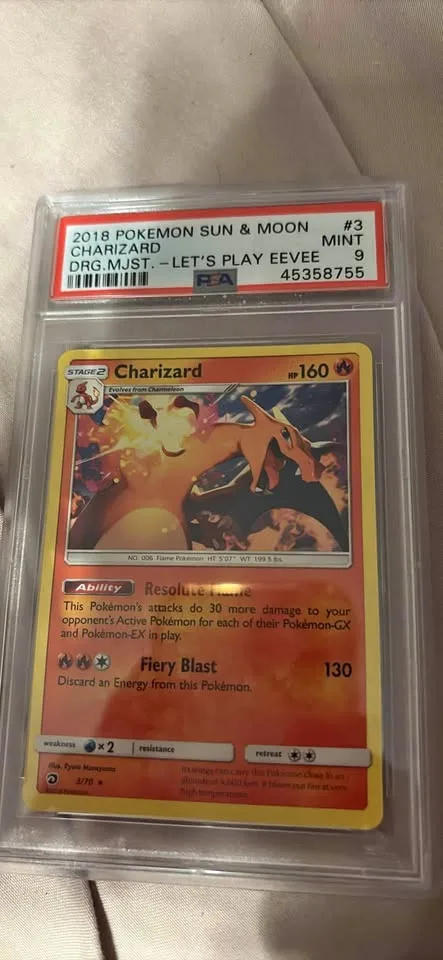 Charizard non holo psa 9 3/70 thumbnail