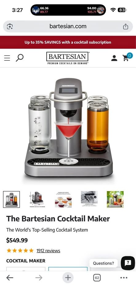 Bartesian Cocktail Maker. Brand new, unopened. Amazing deal!