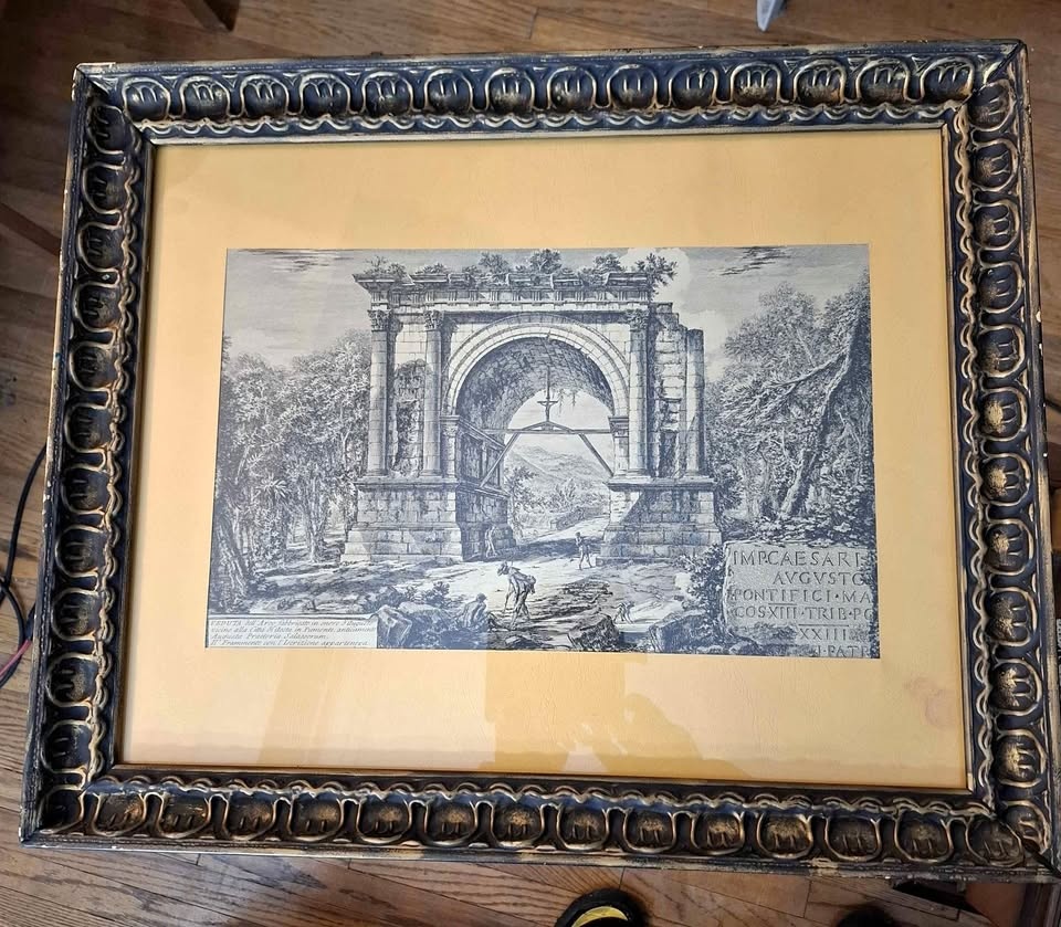 Wall frame with print