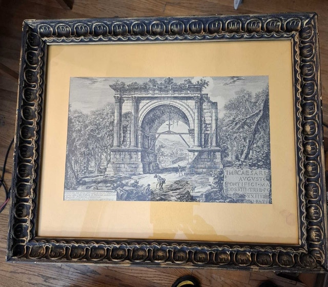 Wall frame with print