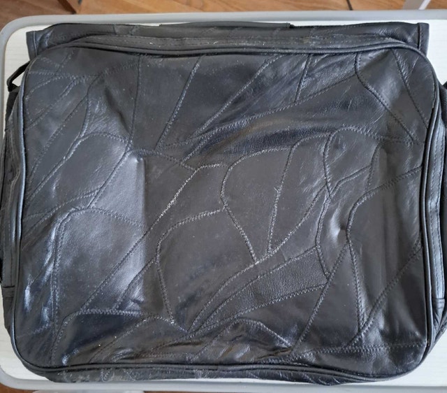 Large leather Computer bag - photo 3