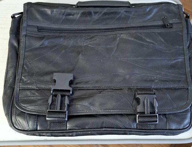 Large leather Computer bag - photo 4