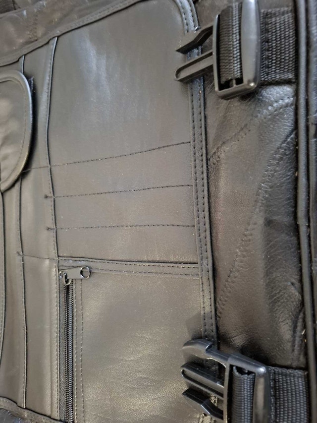 Large leather Computer bag - photo 5
