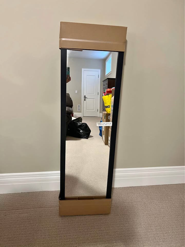 Over the Door Jewellery Armoire with Mirror- Black