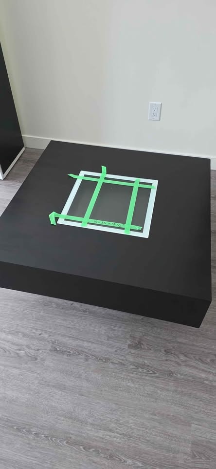 Square wooden coffee table - photo 5
