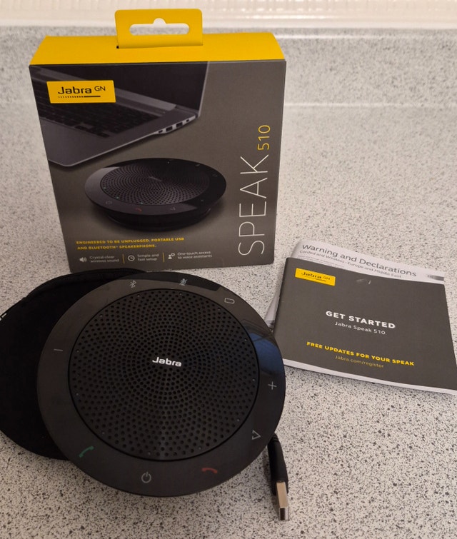 Jabra Speak 510 Bluetooth/USB Portable Speakerphone / Speaker