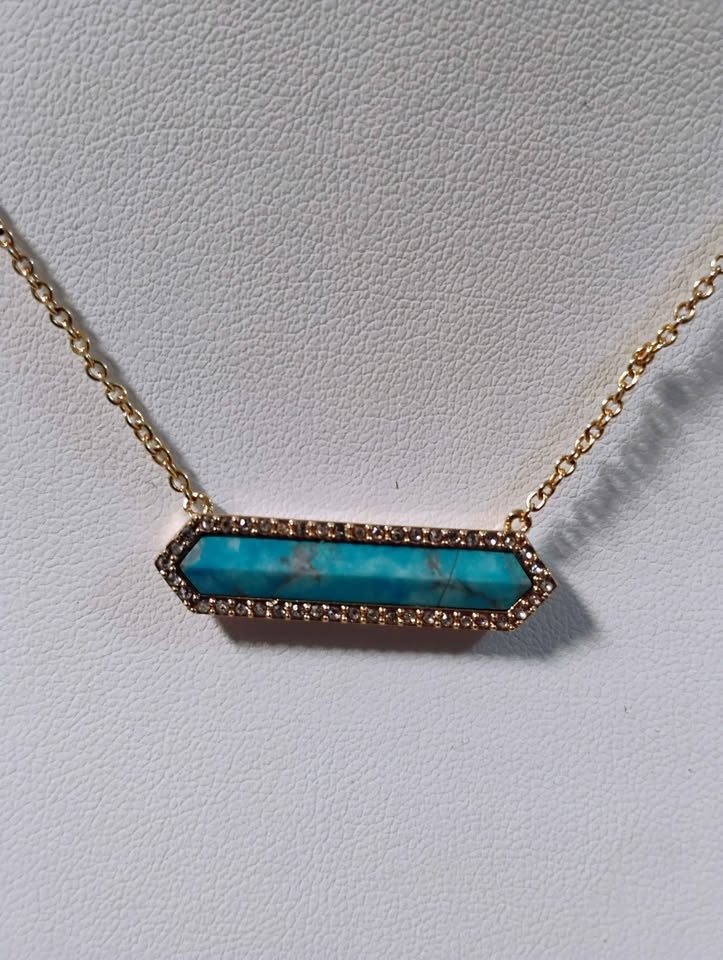 Vera Bradley Necklace Turquoise And Gold -cash only- - photo 2
