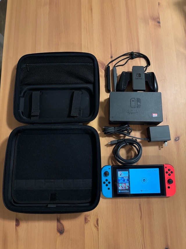 Nintendo Switch Complete Bundle + 200GB microSD + Carry Case