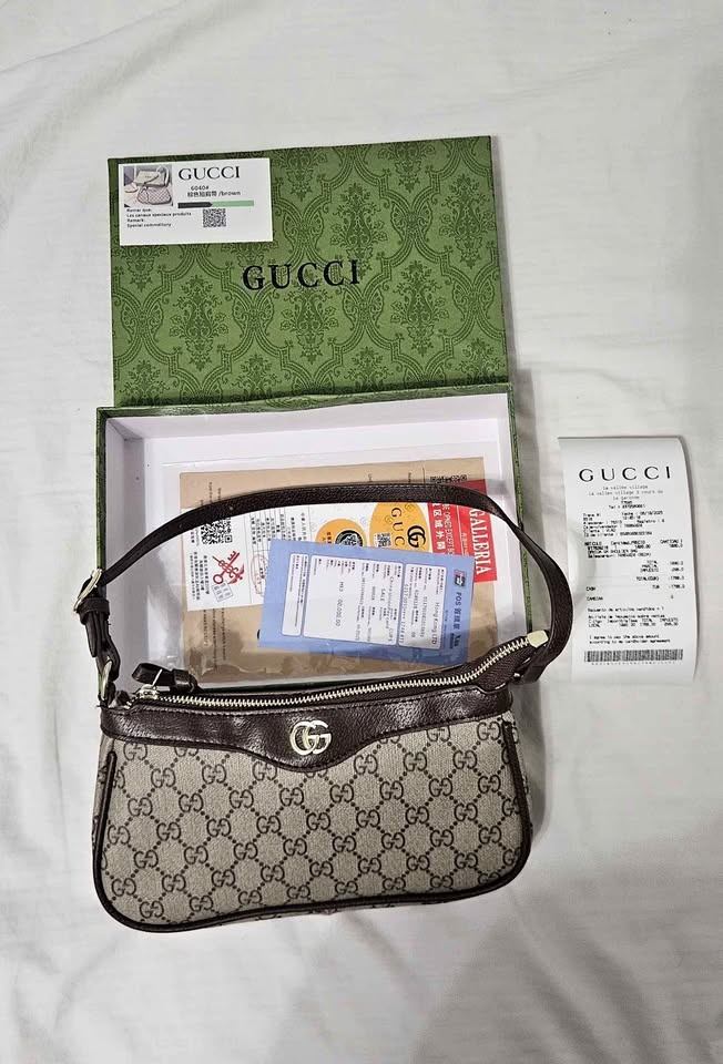 ($80) Gucci Ophidia hand bag with receipts