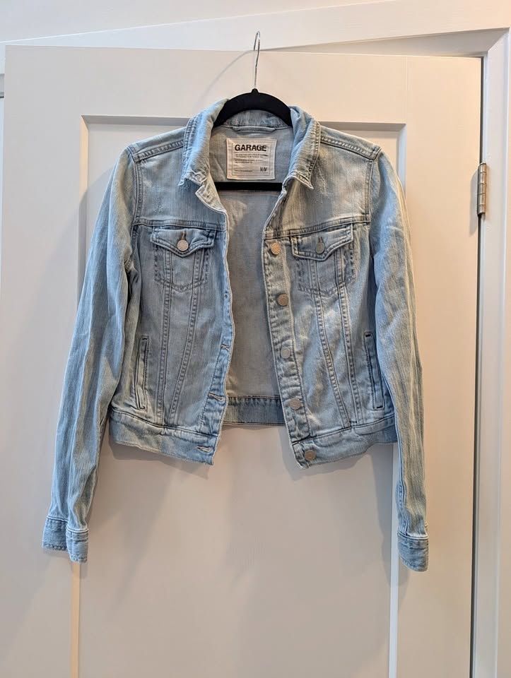 Garage Denim Jacket - Light Wash, Size Medium