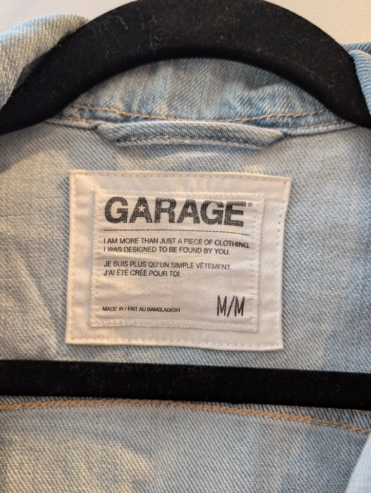 Garage Denim Jacket - Light Wash, Size Medium - photo 2