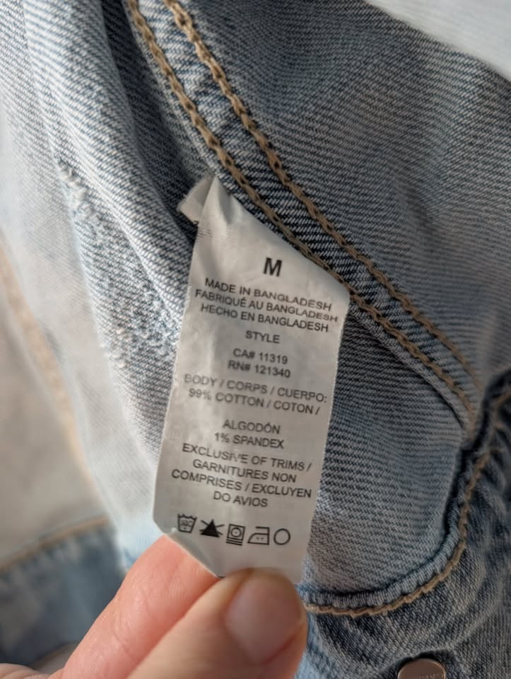 Garage Denim Jacket - Light Wash, Size Medium - photo 3