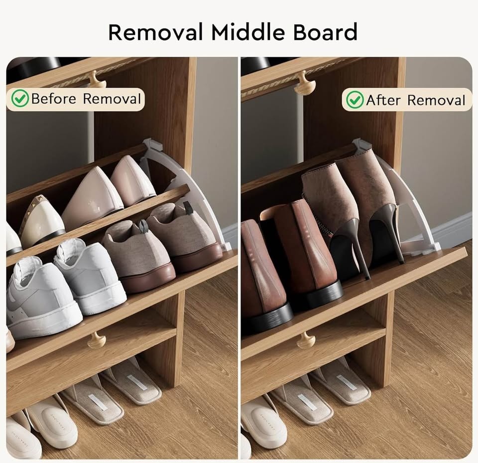 4-Drawer Folding Shoe Cabinet - photo 5