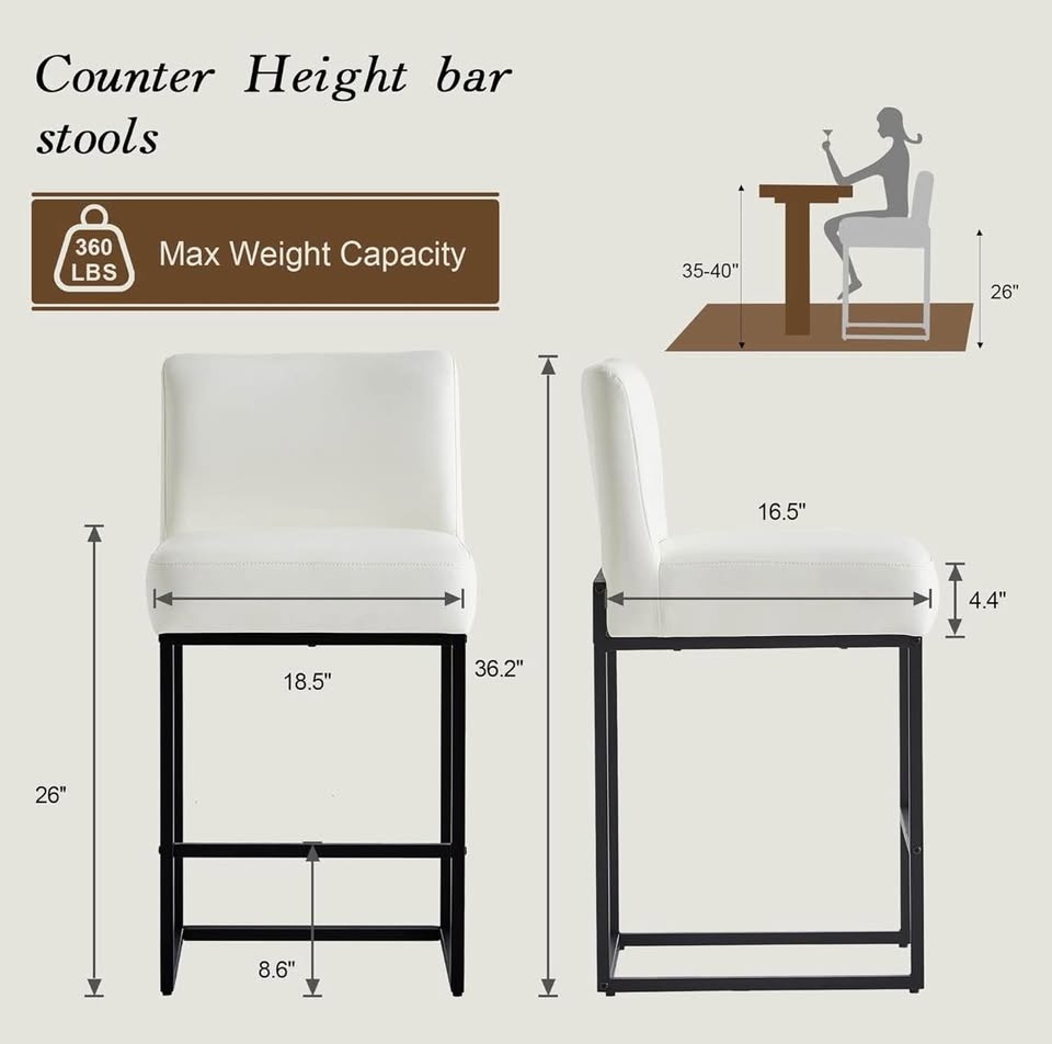 Set of 4 24-inch bar stools - photo 3