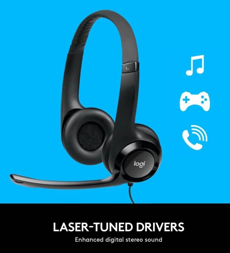 Logitech H390 USB-A Computer Headset - Black - photo 5