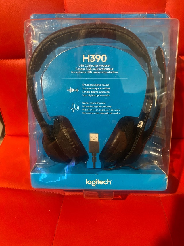 Logitech H390 USB-A Computer Headset - Black