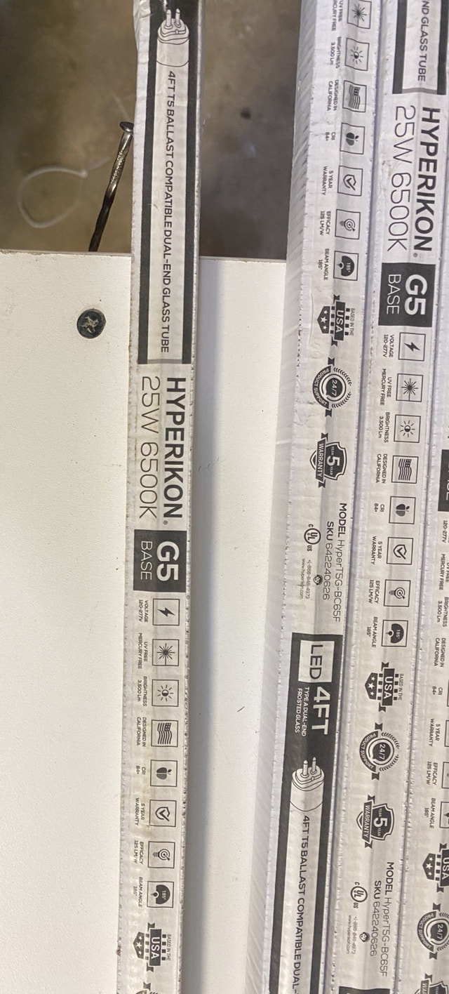 12 Pack HyperT5G-BC65F 25W 6500K Frosted LED Tube - photo 2