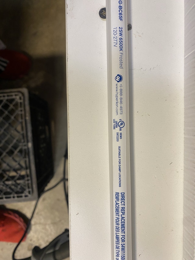 12 Pack HyperT5G-BC65F 25W 6500K Frosted LED Tube - photo 4