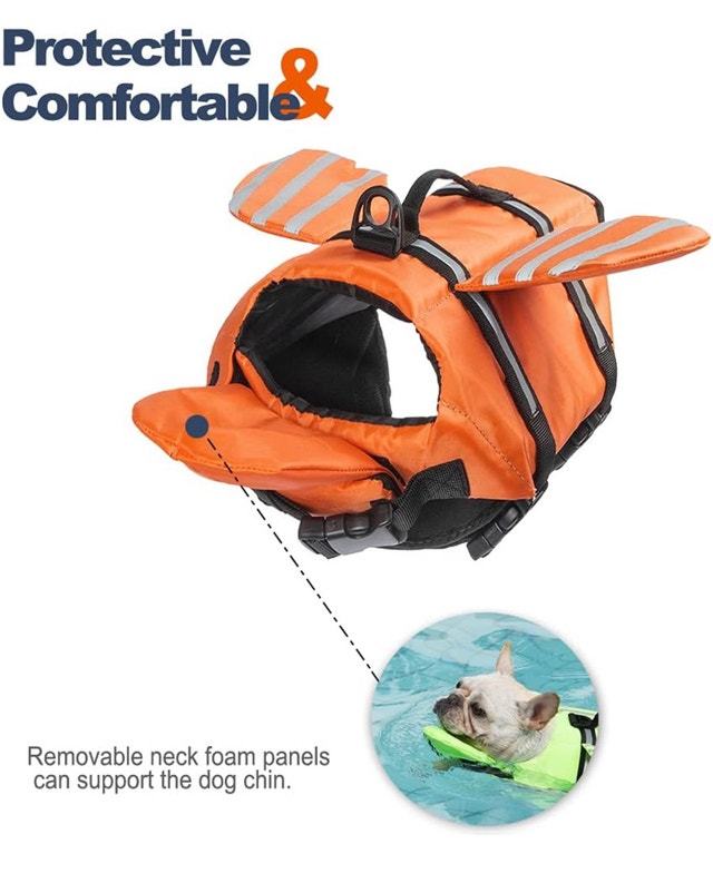 Wings Dog Life Vest with Chin Float Rescue Handle - photo 4