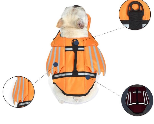 Wings Dog Life Vest with Chin Float Rescue Handle - photo 5
