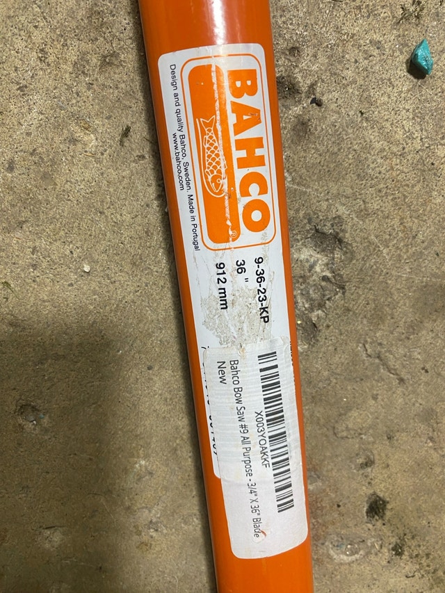 Bahco Bow Saw #9 All Purpose – 3/4" x 36" blade - photo 3