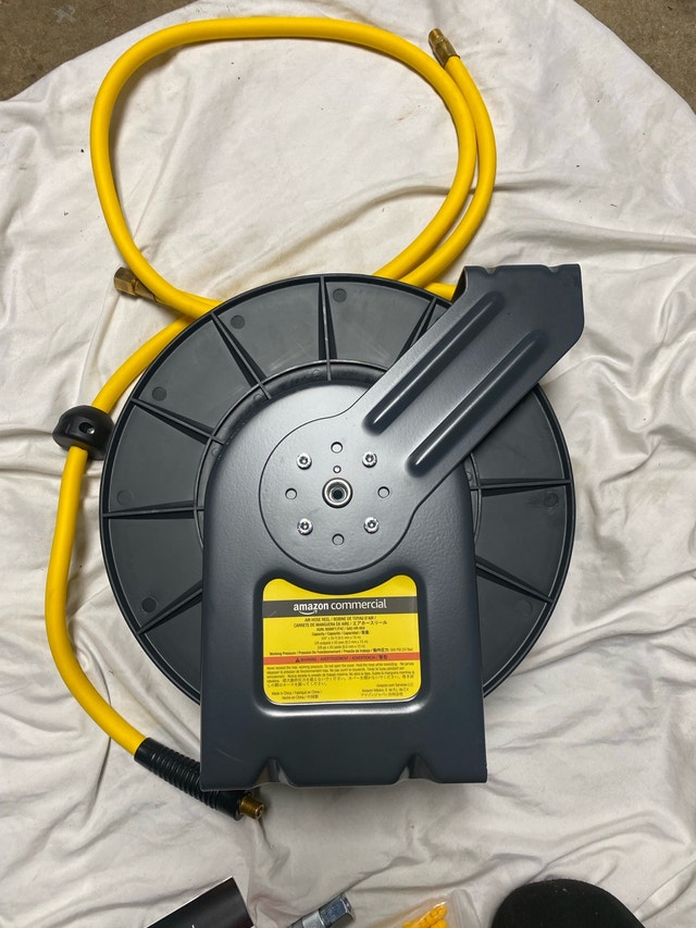Commercial Heavy Duty Air Hose Reel, 3/8" x 50 - photo 2
