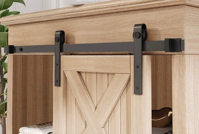 ZEKOO 2.5FT Super Mini Sliding Barn Door Hardware - photo 5