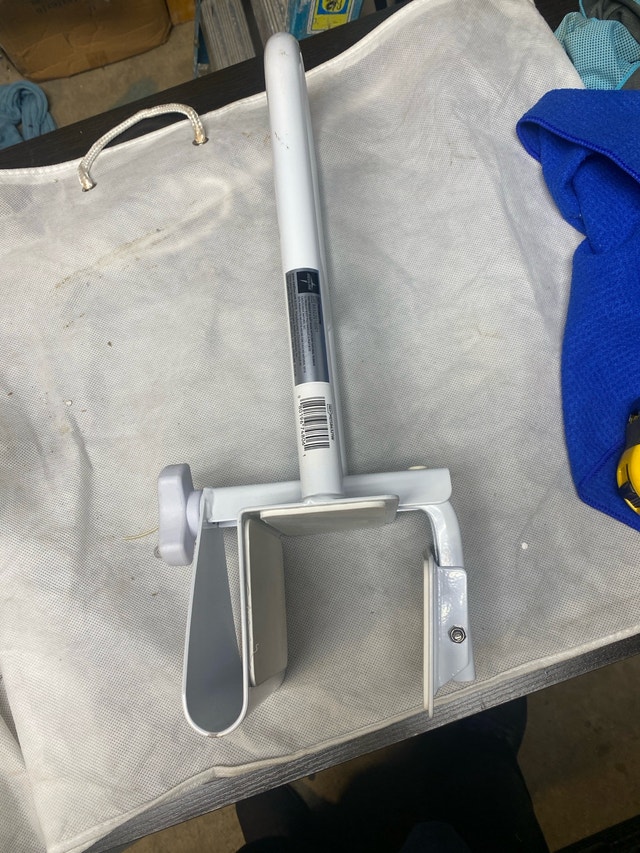Adjustable Tub Grab Bar - White - photo 5