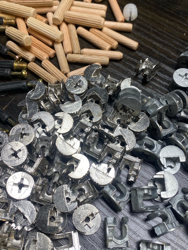 210 Pcs Furniture Connecting Hardware Cam Lock Fasteners Kit - photo 2