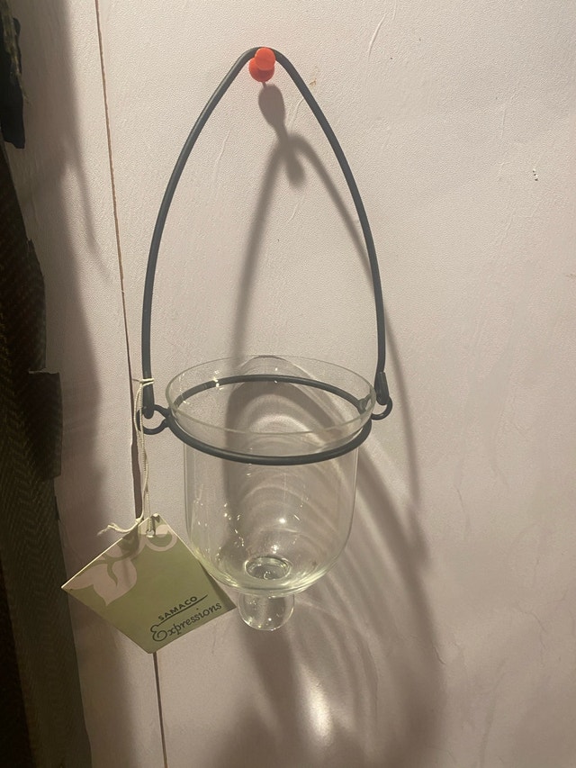 12-Pack Glass Votive Holders with Metal Wire