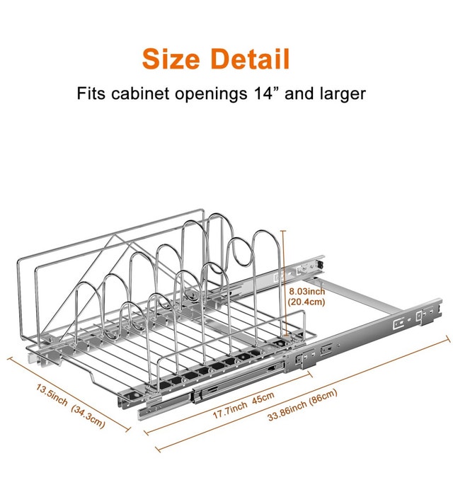 Slide Out Cutting Board, Bakeware, and Tray Organizer - photo 3