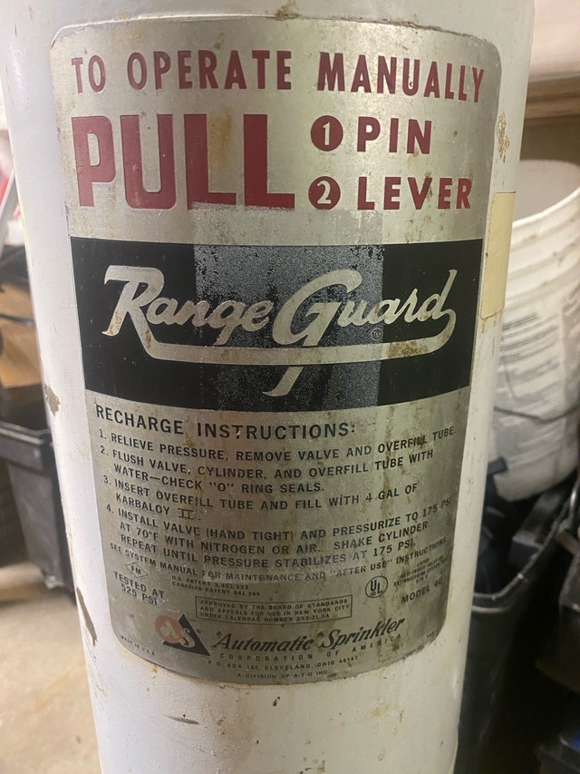 Range Guard wet chemical cylinde - photo 3