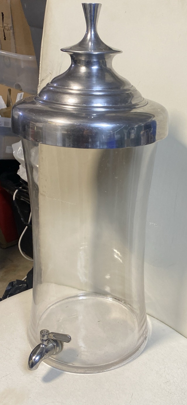 Gallon Glass Beverage Dispenser with Stainless Steel lid & Sp - photo 2