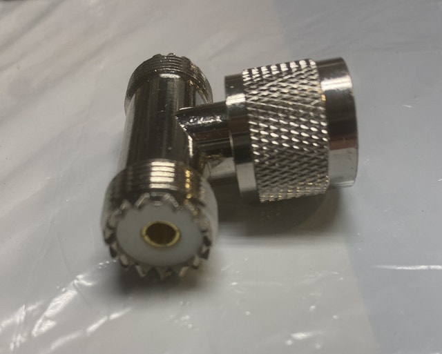 5 Pcs UHF Triple T Type Male to Dual Female Coaxial Conne - photo 4