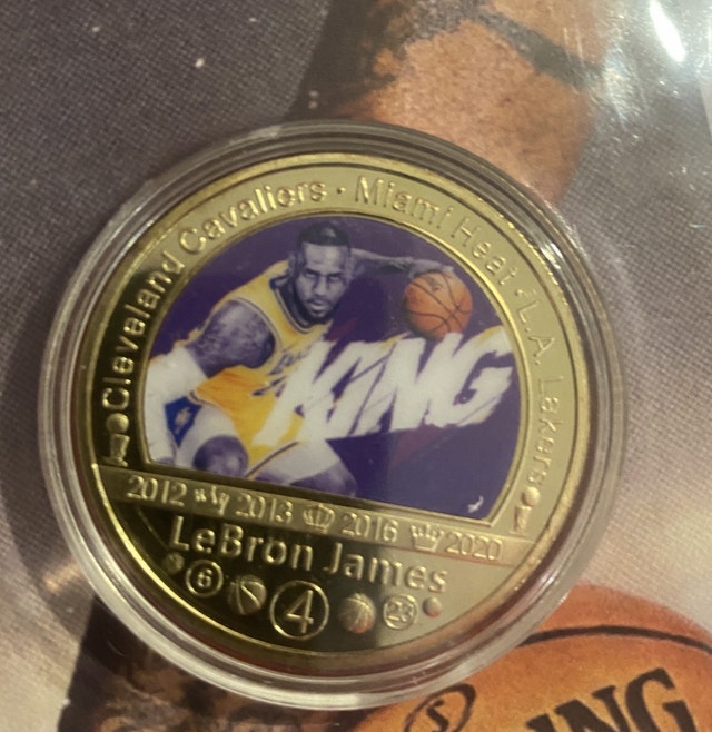 LeBron James 24kt Gold Foil Card