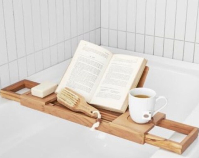 Haven	Teak Expandable Tub Tray