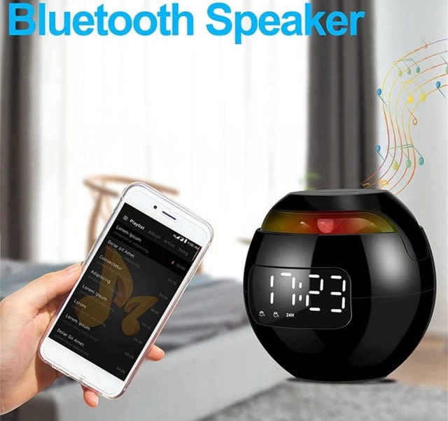 Portable Bluetooth Speaker with Alarm Clock - photo 5