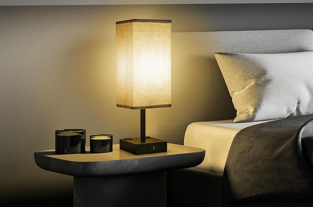 Set of 2 Table Lamps with USB-C, A & Outlets – Bulbs Included - photo 3